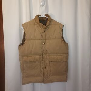 Vintage Walls Blizzard Pruf Insulated Vest Men's Medium Brown Snap Hunting